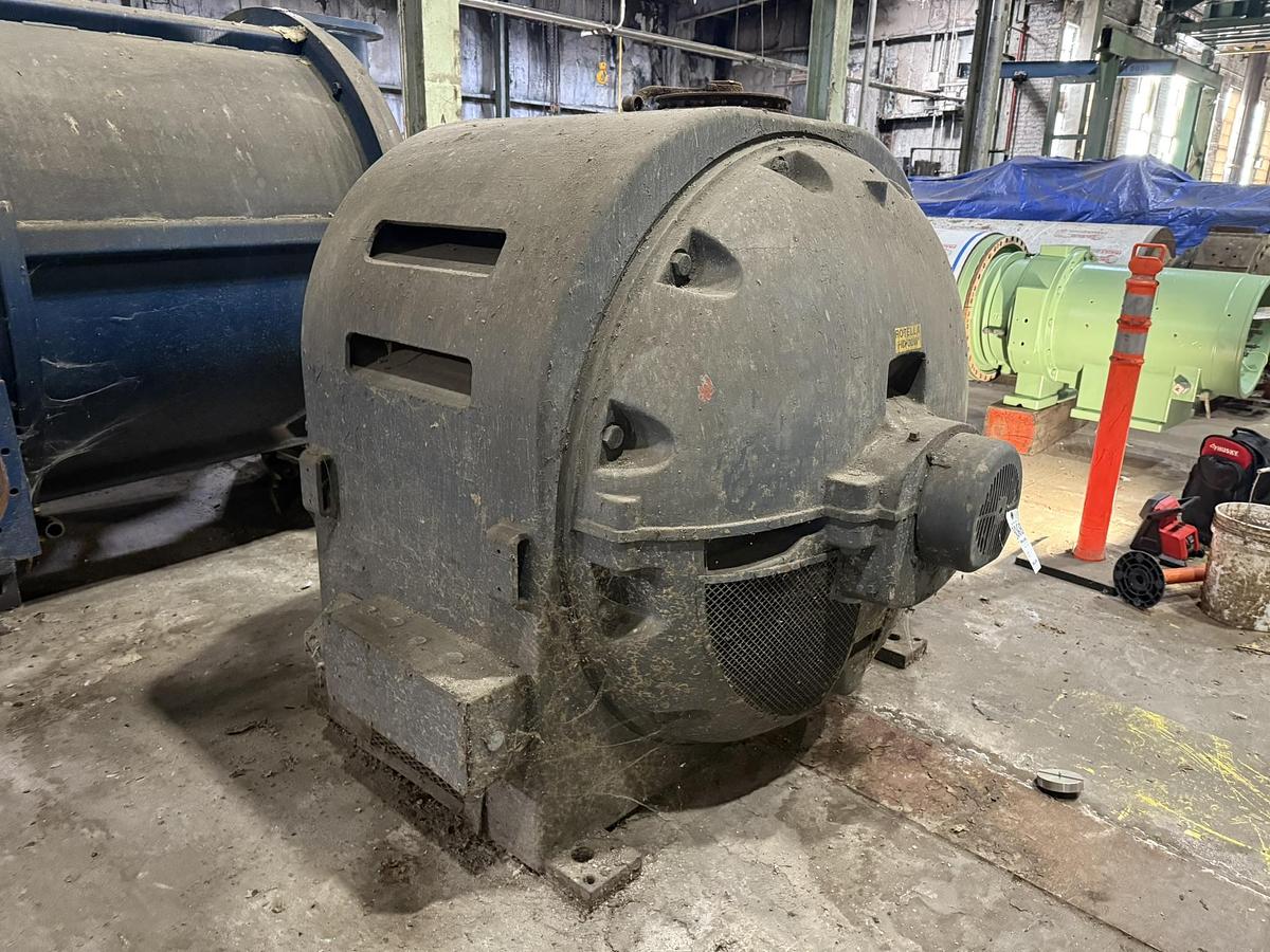 Used 1000 HP FIRST ELECTRIC MOTOR SERVICE INC REFINER MOTOR 505 RPM 4160 V