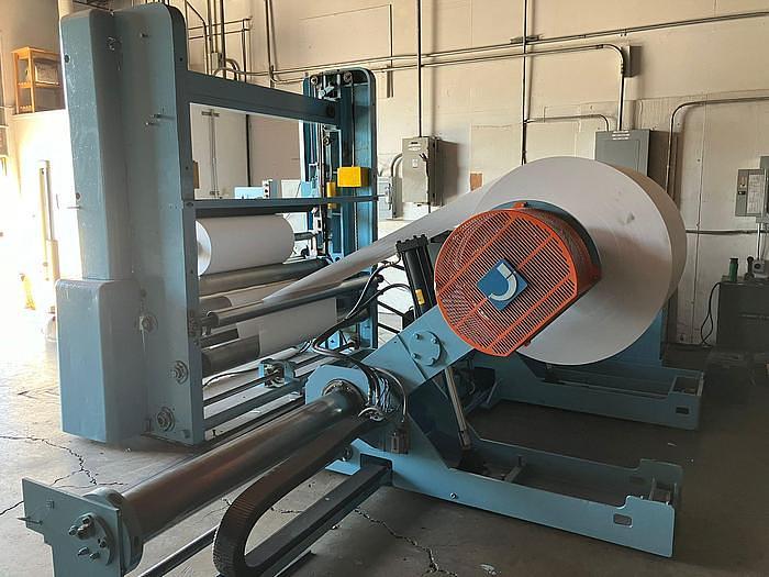 Used 72" CAMERON MODEL 428 TWO DRUM SLITTER REWINDER