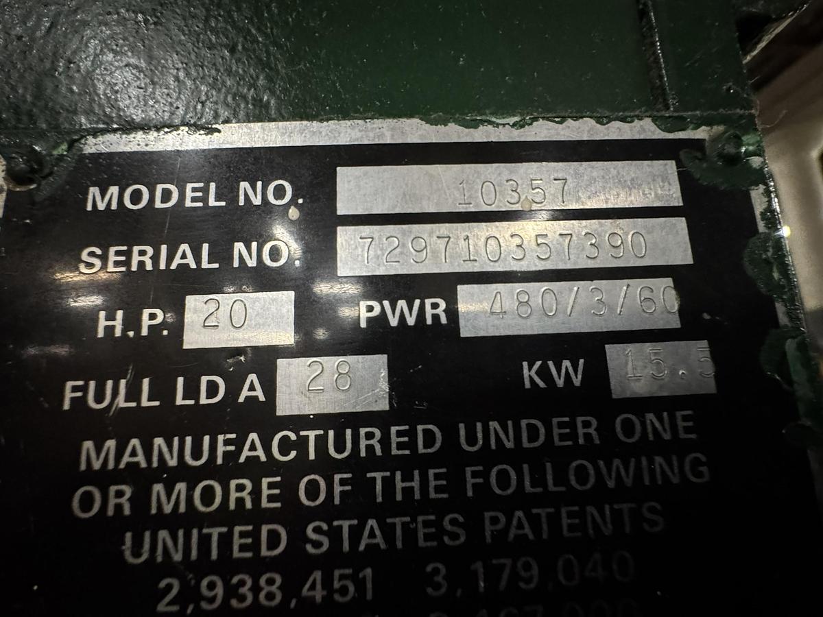 Used AMERICAN BALER MODEL 10357 HORIZONTAL AUTOTIE BALER 20 HP