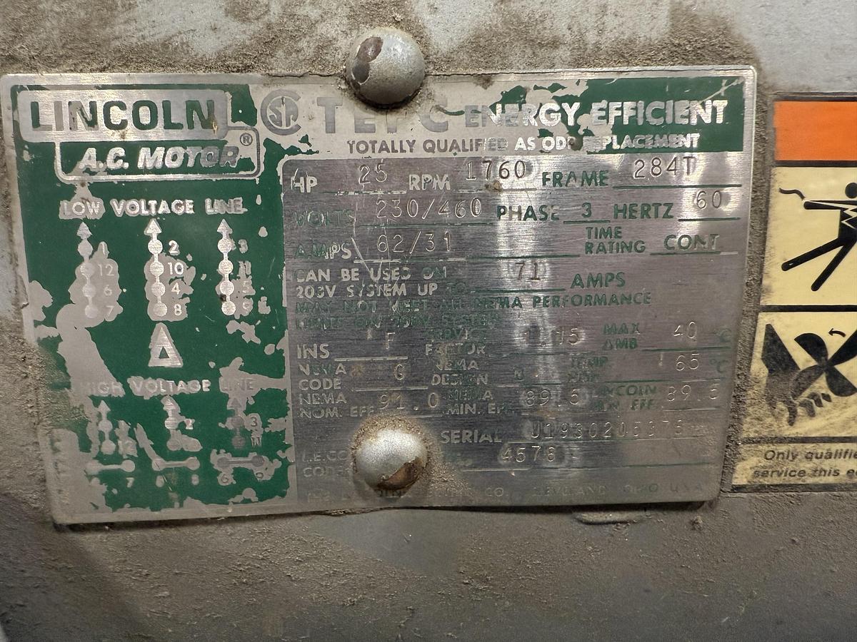 Used 25 HP SSI SHREDDER DUAL SHAFT SHREDDER 