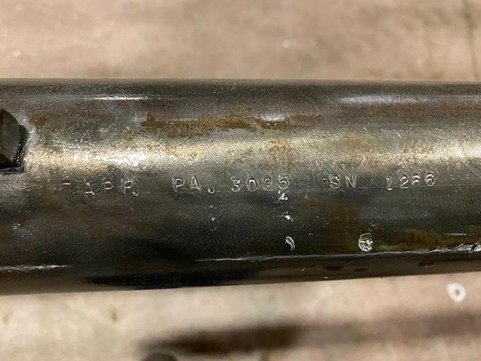 Used APPLETON MFG. 120" CORE CUTTER MANDREL 3.025" DIAMETER