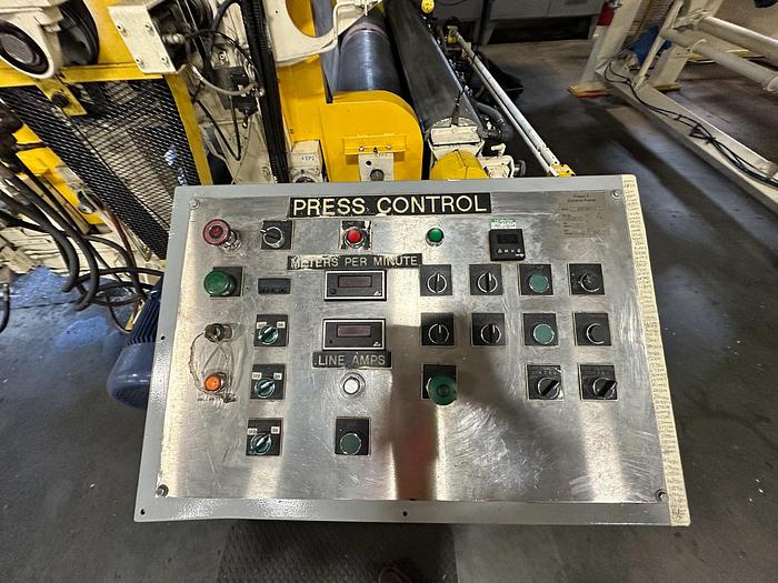 Used 88" WOLVERINE 3-COLOR FLEXO PRESS - 48" REPEAT