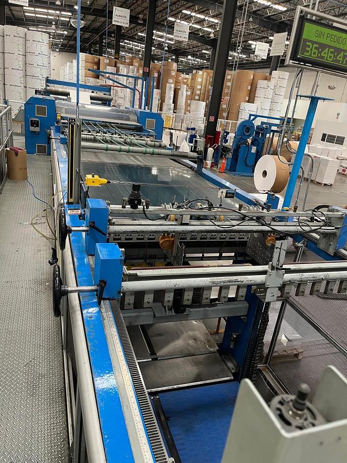Used 65" WIDE BW MARQUIP SHEET WIZARD DUAL ROTARY SHEETER