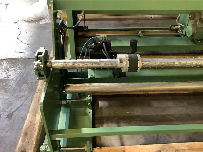 Used 62" WIDE SHAR MANUFACTURING CENTERWIND INSPECTION AND REWIND MACHINE