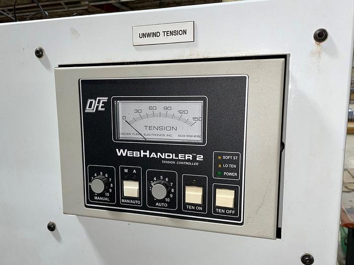 Used 60" PHOENIX MODEL 645FC-60 DUPLEX SLITTER REWINDER FOR VINYLS - PENDING SALE