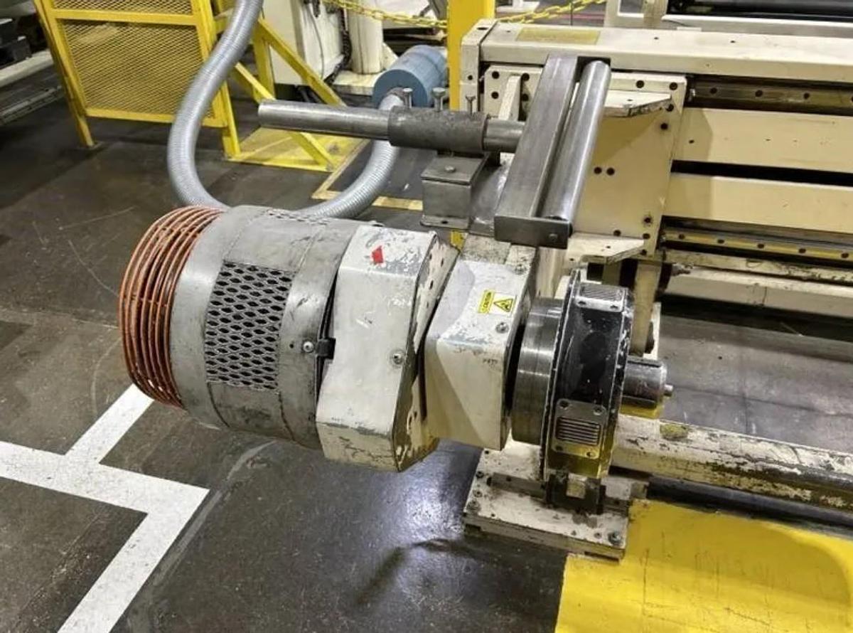 Used 110" WIDE DEACRO DA653D / 162C SIMPLEX REWINDER 