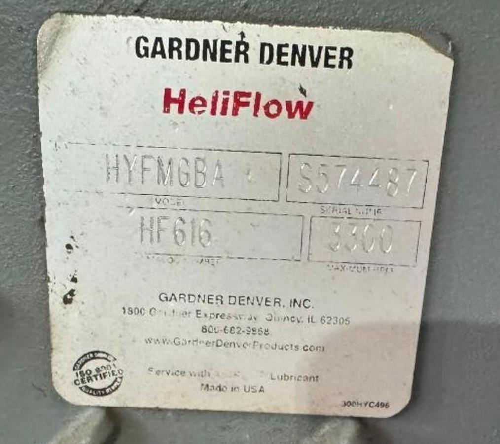 Used GARDNER DENVER BLOWER HELIFLOW MODEL HYFMGBA