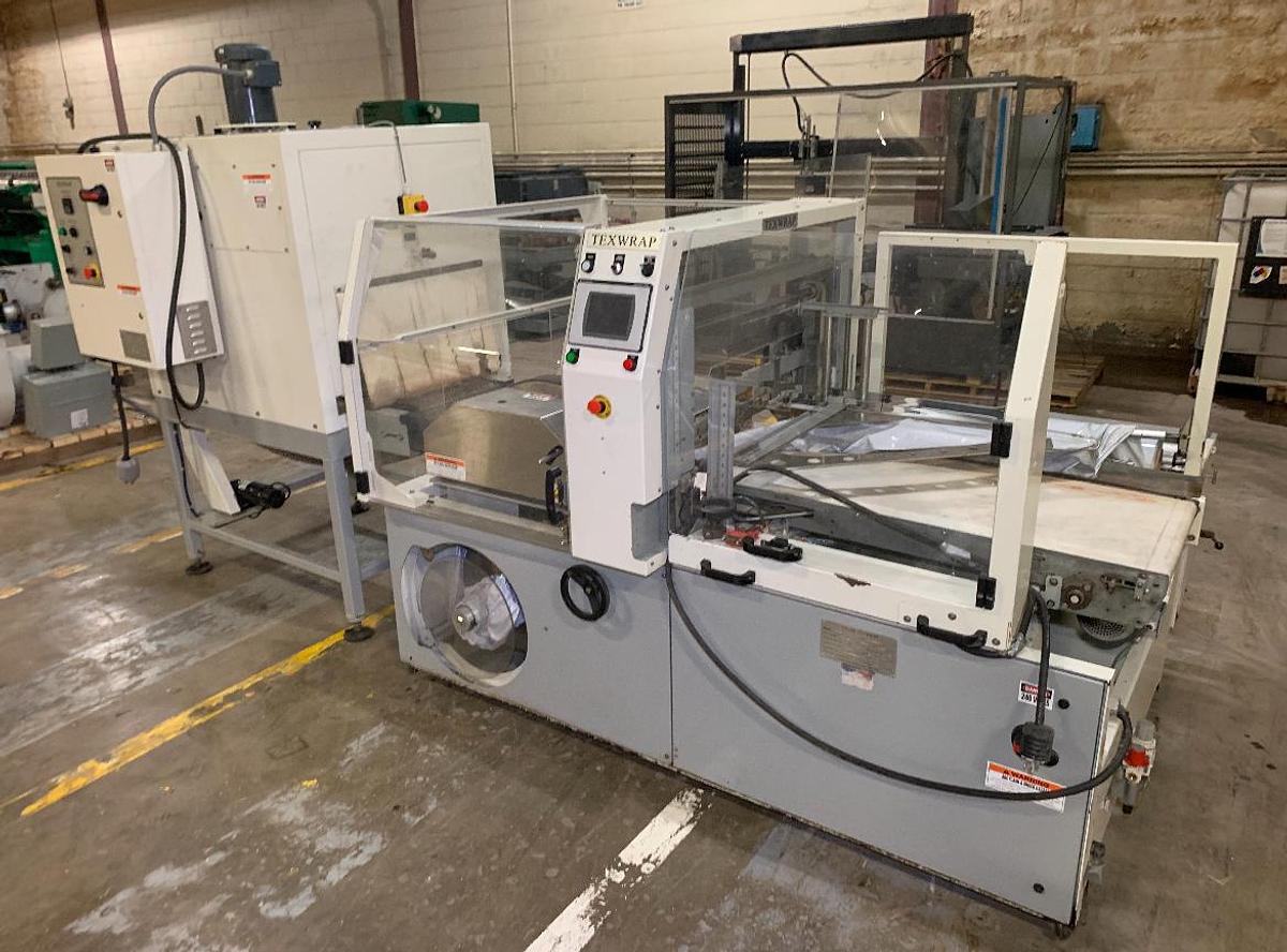 Used TEXWRAP # T-2010 ISS SIDE SEAL SHRINK SYSTEM AND #1322-01 TUNNEL