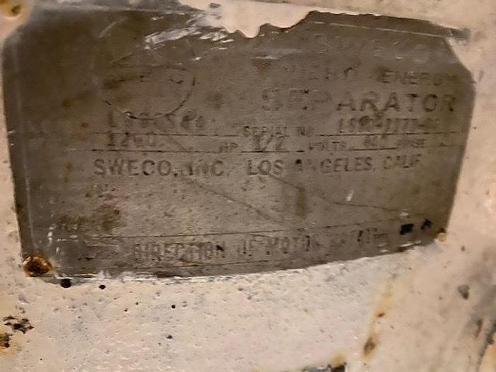 Used SWECO MODEL 1800 S44 VIBRATING SCREEN