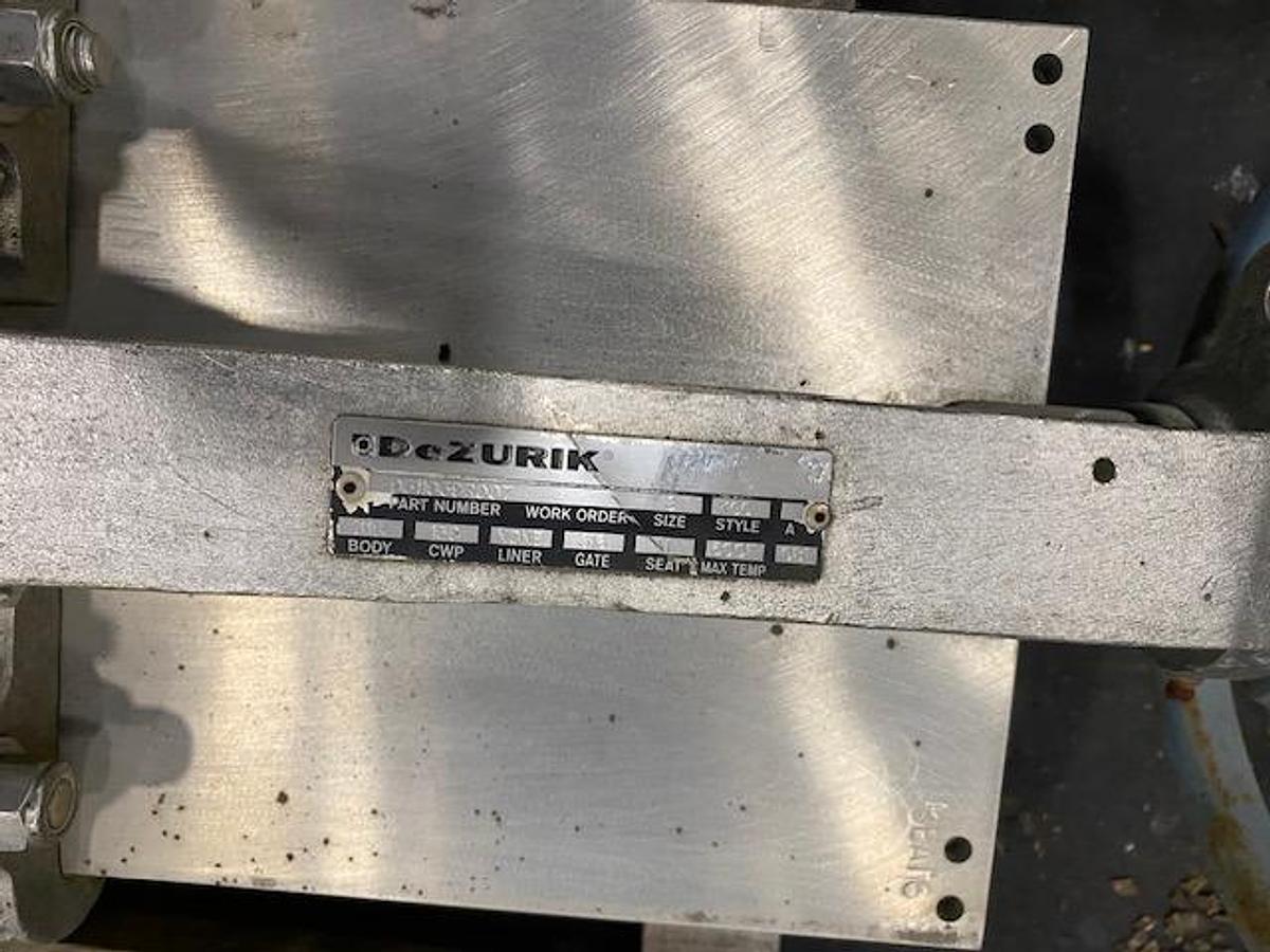 Used DEZURIK SIZE 6" & 8" SS MANAUL KNIFE GATE VALVES LOT OF (7)