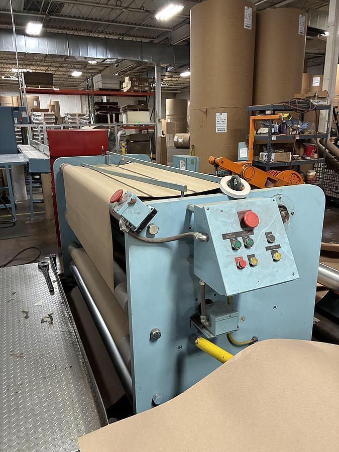 Used 72" WIDE SHANKS TURRETT COUNTER ROLL WINDER