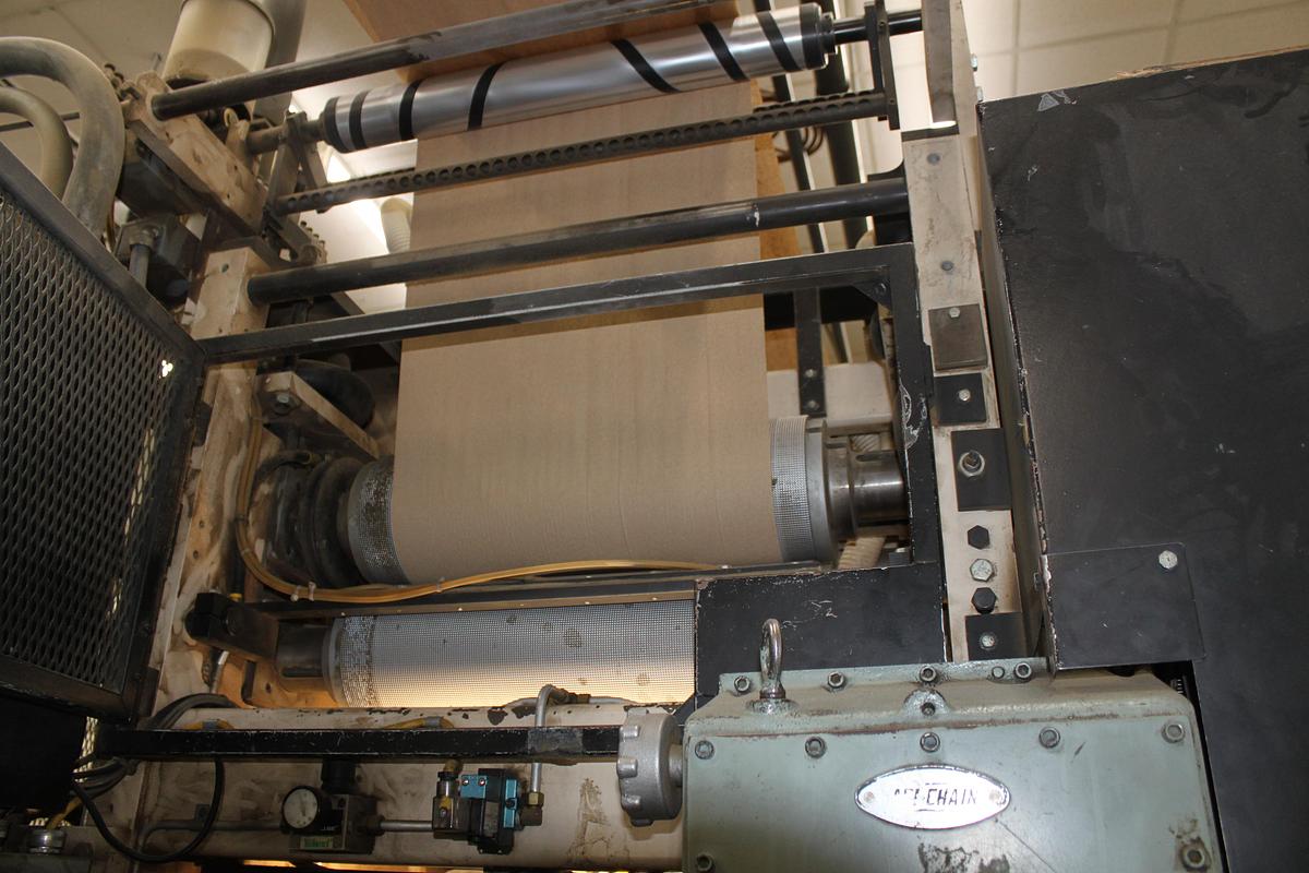 Used 37" WIDE GREENBAY ENGINEERING SINGLE FOLD DISPENCER TOWEL WITH BRETTING BANDER