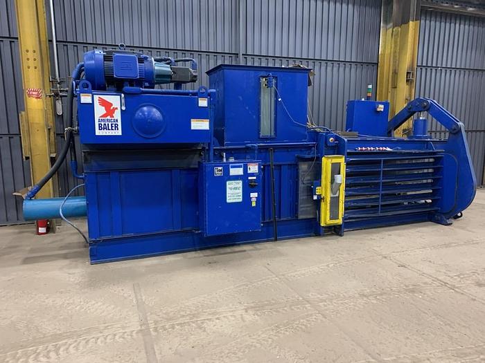 Used 75 HP AMERICAN BALER 9" CYLINDER AUTO TIE HORIZONTAL BALER MODEL 5029H975