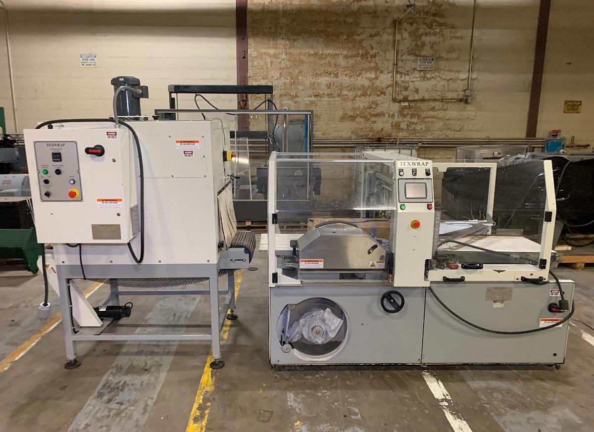 Used TEXWRAP # T-2010 ISS SIDE SEAL SHRINK SYSTEM AND #1322-01 TUNNEL