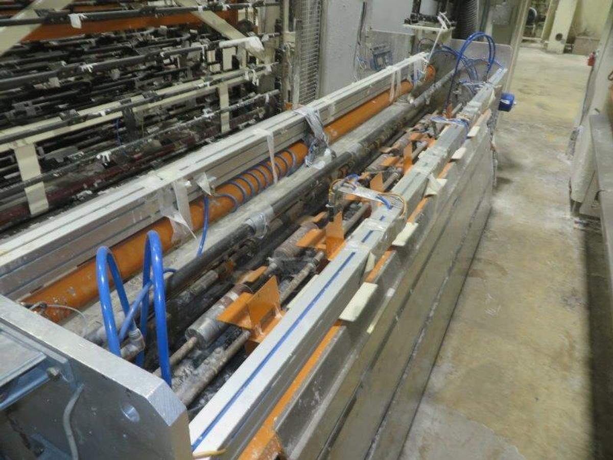 Used 2005 PERINI SINCRO 5.0 106" BRT REWINDING LINE WITH 2 LANE PERINI LOG SAW