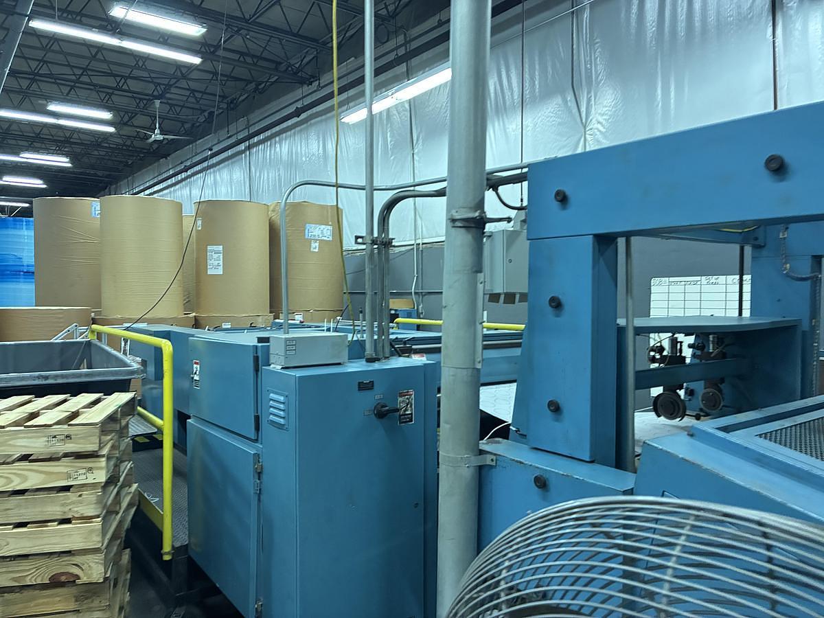 Used 38" WIDE EVTEC DUAL ROTARY CUT SIZE SHEETER