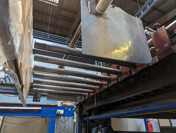 Used 57" (1450mm) SHM 1450 SYNCHRO ROTARY SHEETER - STILL INSTALLED
