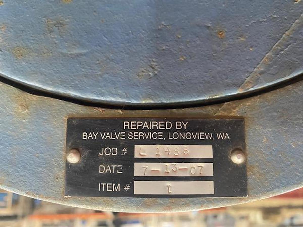 Used DEZURIK 12" STAINLESS STEEL PNEUMATIC VALVE