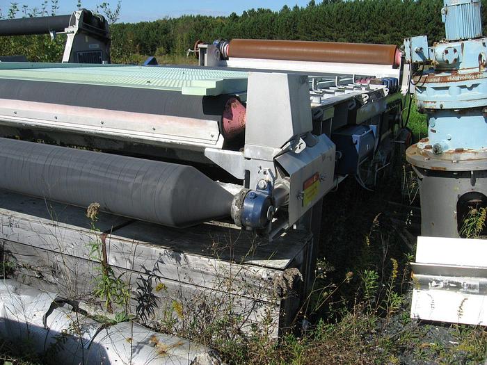 Used 2.1M (85") KVAERNER HYMAC 80MSL DEWATERING BELT PRESS