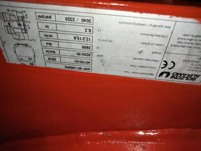 Used 12,000 POUND HYSTER MODEL S120FTPRS TRIPLE STAGE ROLL CLAMP TRUCK 2018