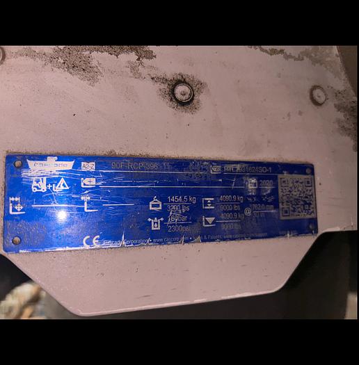 Used 15,500 POUND HYSTER MODEL S155FT FORKLIFT WITH 60" CASCADE PAPER ROLL CLAMP ATTACHMENT MANUFACTURED 2020