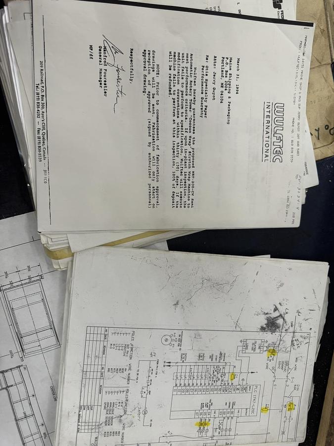 Used WULFTEC MODEL WRT-200-CW ROLL WRAPPER