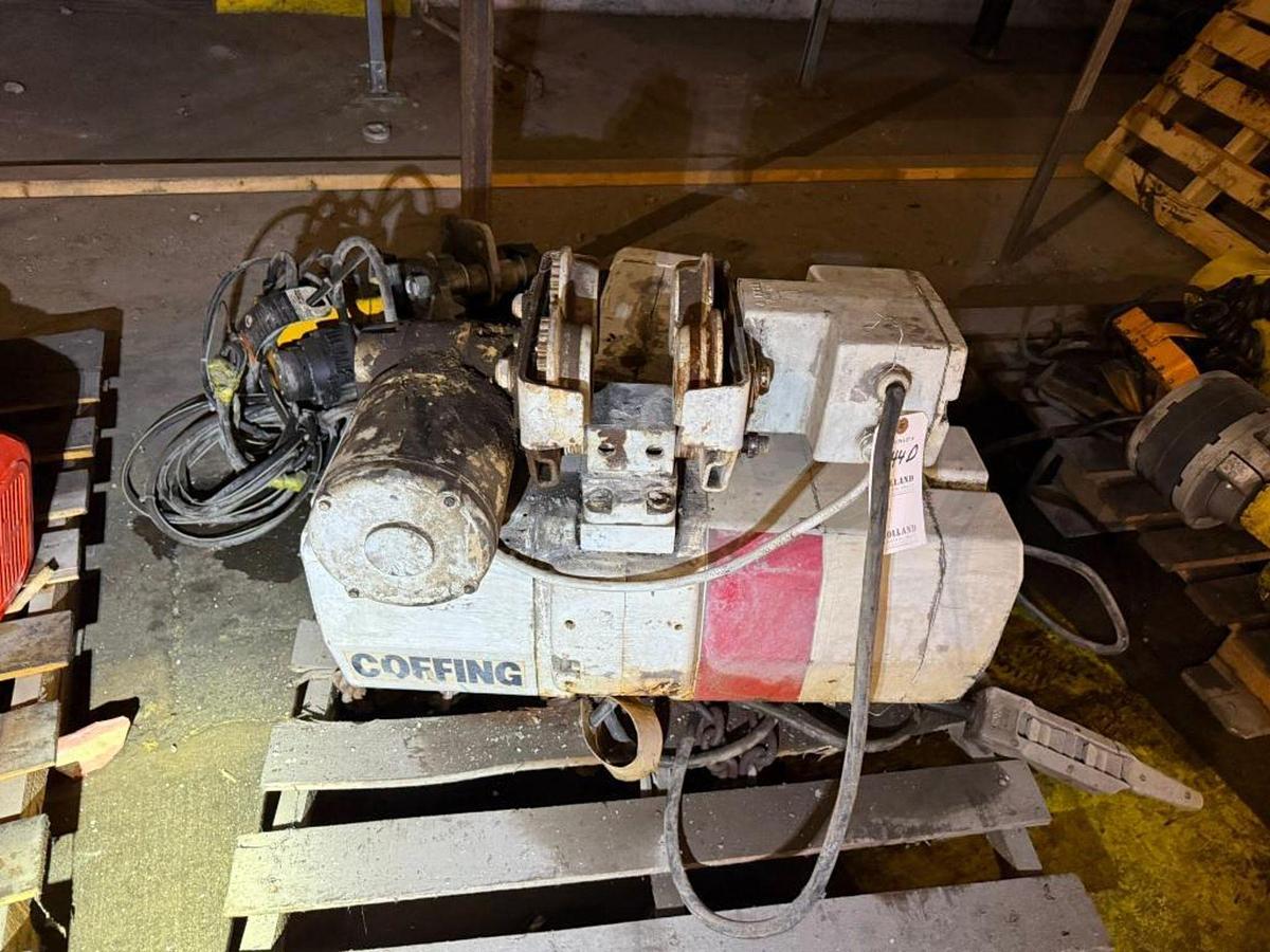 Used 2 TON COFFING ELECTRIC CHAIN HOIST