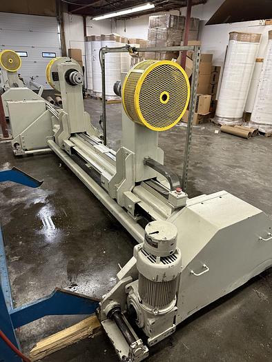 Used 60" WEBCO SHAFTLESS FLOOR PICK UP UNWIND STAND WITH EDGE GUIDE 60" DIAMETER  SOLD - JA 1/8/25