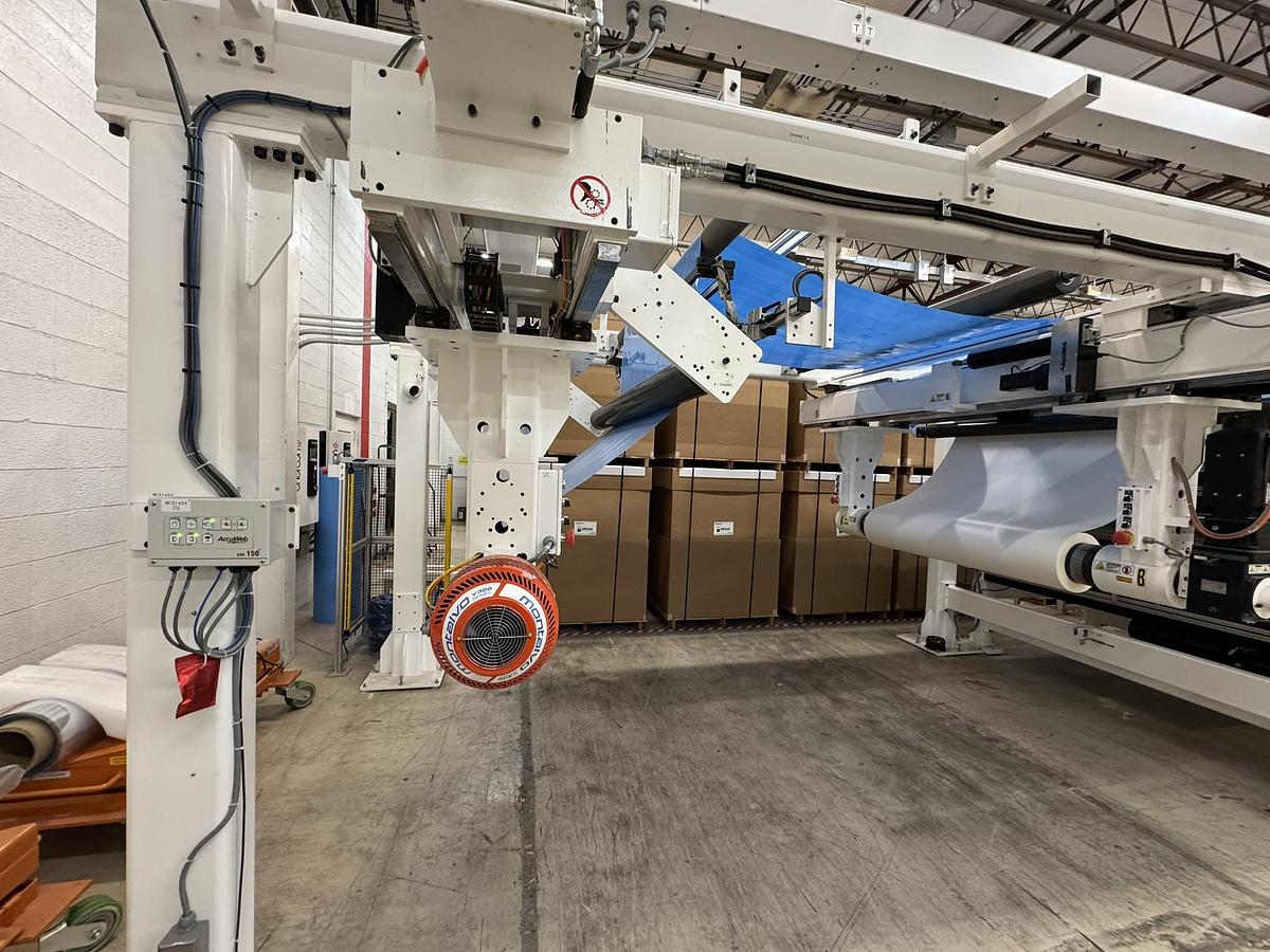 Used 72" WIDE CATBRIDGE LAMINATION LINE & TURRET REWINDER - MFG 2023