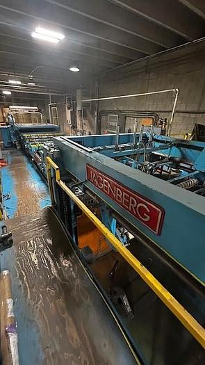Used 65" WIDE JAGENBERG SYNCHRO 166 DUAL ROTARY SHEETER 2 BACKSTANDS