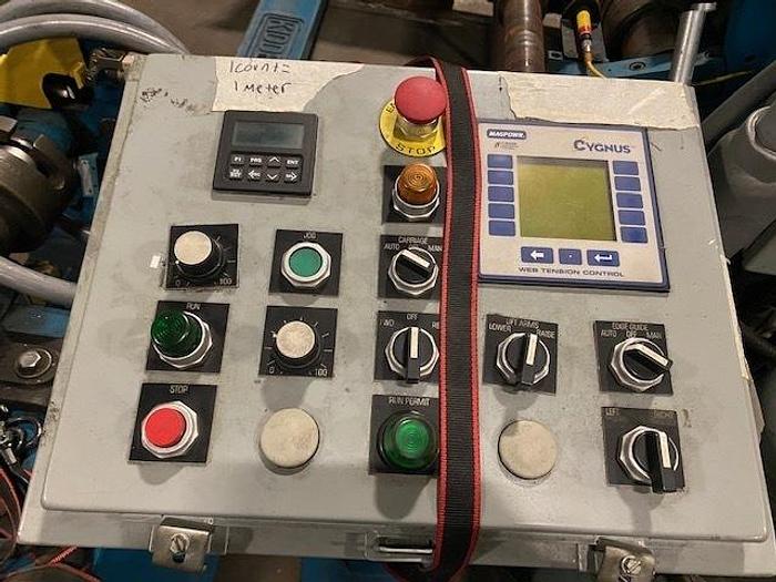 Used 60" WIDE KIDDER PAPER SLITTER REWINDER - UPDATED DRIVE - PENDING