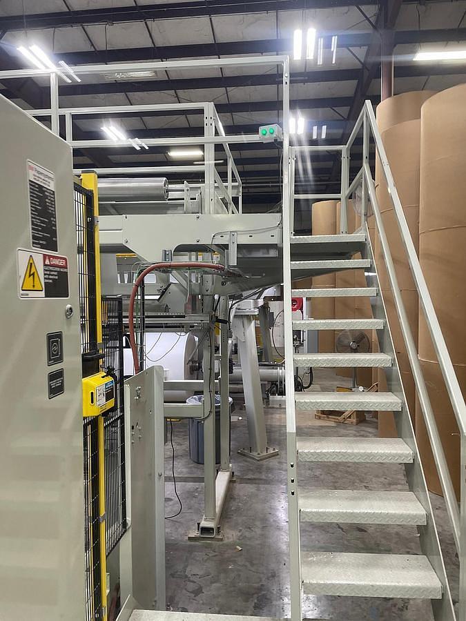 Used 98" WIDE BW PAPERSYSTEMS / MARQUIP FALCON 2500 DUAL ROTARY SHEETER - MFG 2018