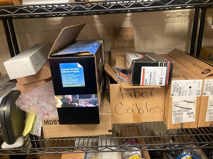 Used CONTENTS ON SHELVING SPARE IT GEAR