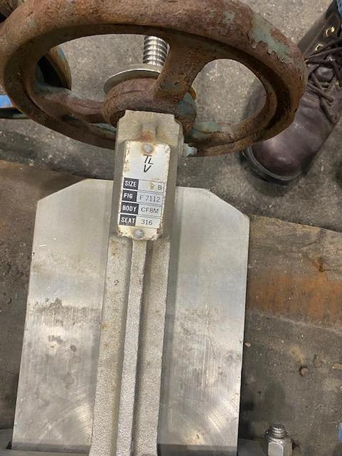 Used 10" S/S MANUAL SLIDE GATE VALVES 