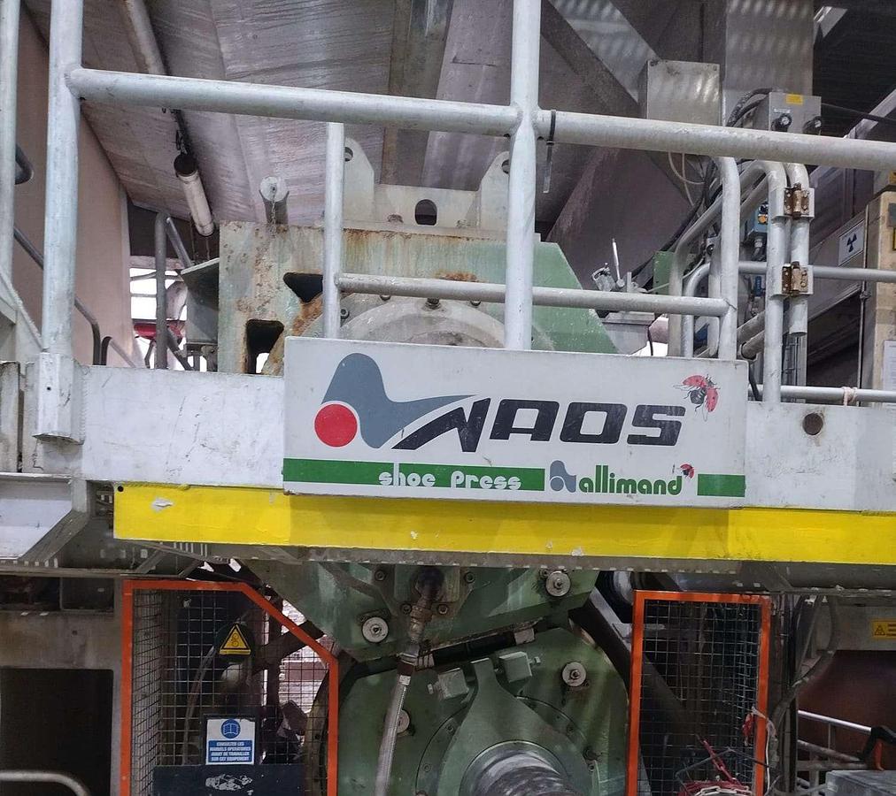 Used 125" TRIM WIDTH (3200mm) NAOS SHOE PRESS MFG 2017