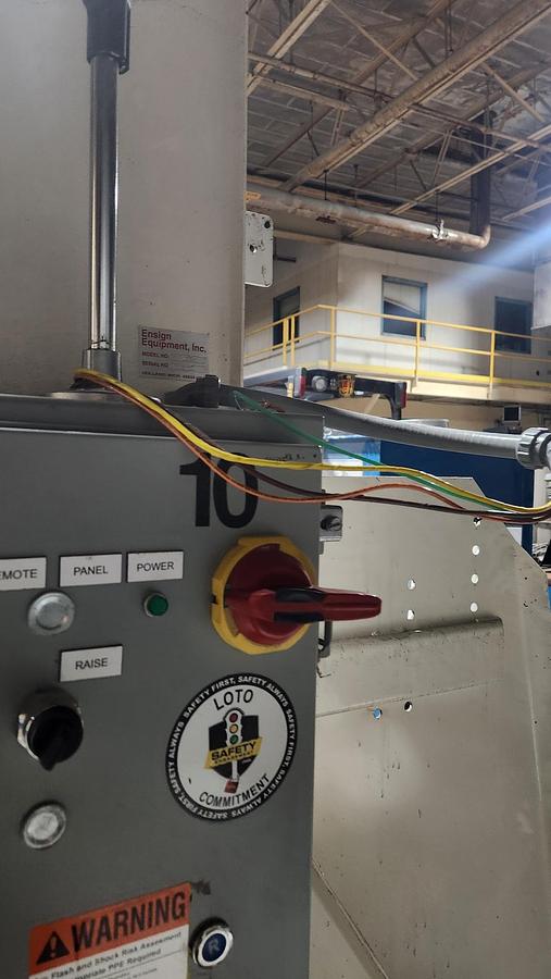 Used 60" WIDE ENSIGN HYDRAULIC BOX DUMPER MFG 2015