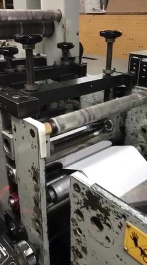 Used 13" ALLIED MODEL 313 4 COLOR 3 DIE STATION FLEXO PRESS