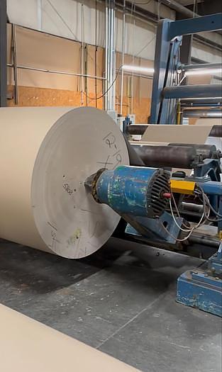 Used 82" BLACK CLAWSON TWO DRUM WINDER 72" REWIND DIAMETER