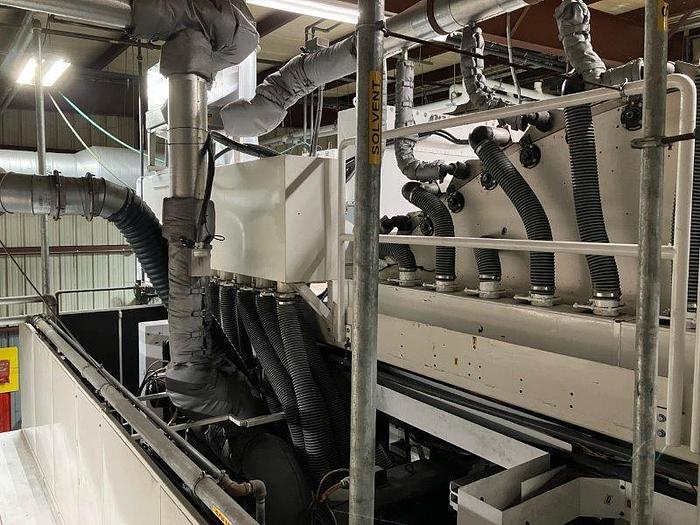 Used 57" WIDE PCMC INFINITY 10 COLOR PRINTING PRESS GEARLESS