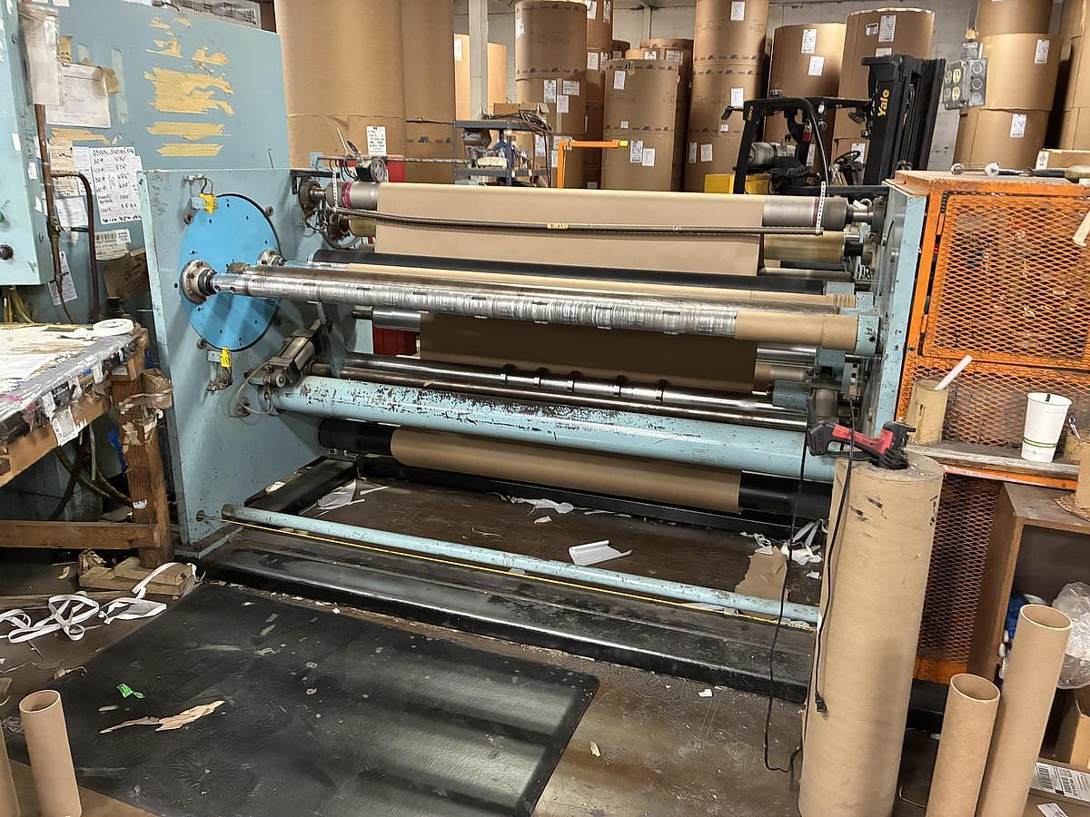 Used 72" WIDE SHANKS TURRETT COUNTER ROLL WINDER