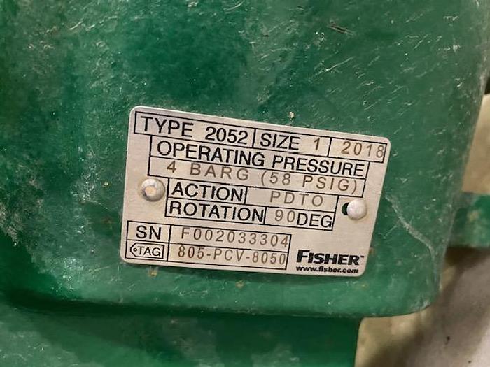 Used FISHER CONTROL VALVE ACTUATOR SIZE 1 BODY SIZE 3