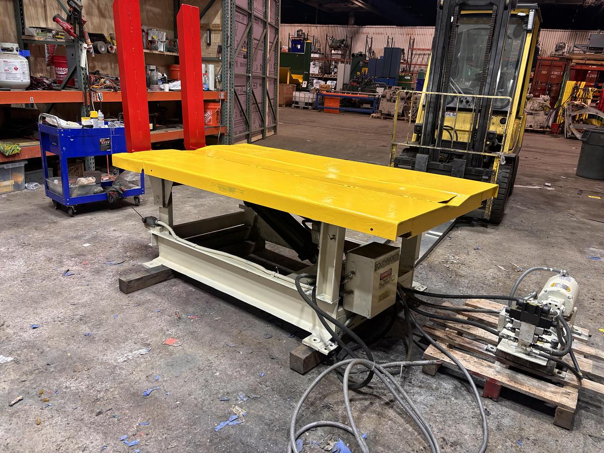 Used SOUTHWORTH UPENDER MODEL UP4-90 4,000 POUND CAPACITY PLATFORM 48" X 84" - PENDING LS