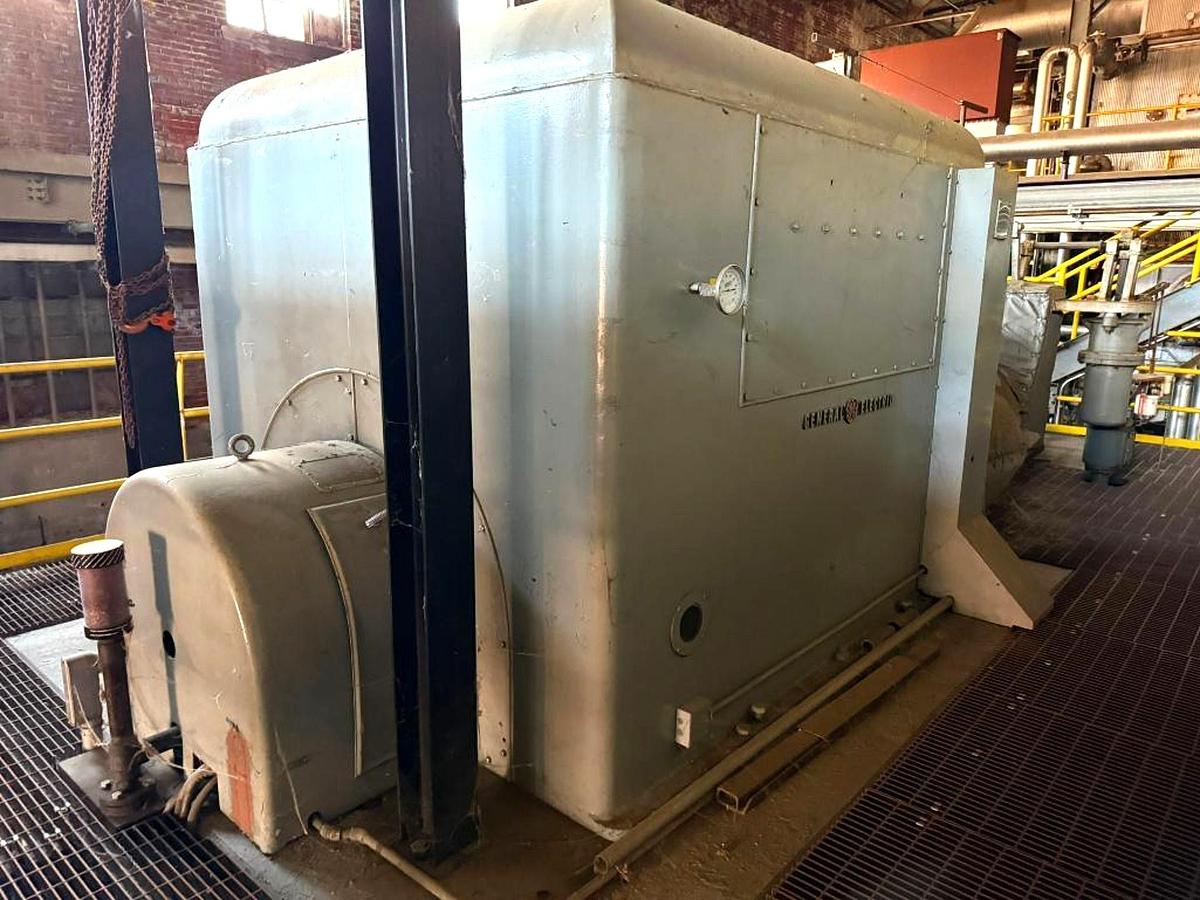 Used 3600KW-6250KVA GENERAL ELECTRIC STEAM TURNBINE MODEL NUMBER 139847