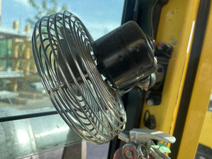 Used 12,000 POUND CAPACITY HYSTER MODEL S120FTPRS ENCLOSED CAB ROLL CLAMP FORKLIFT MFG. 2017