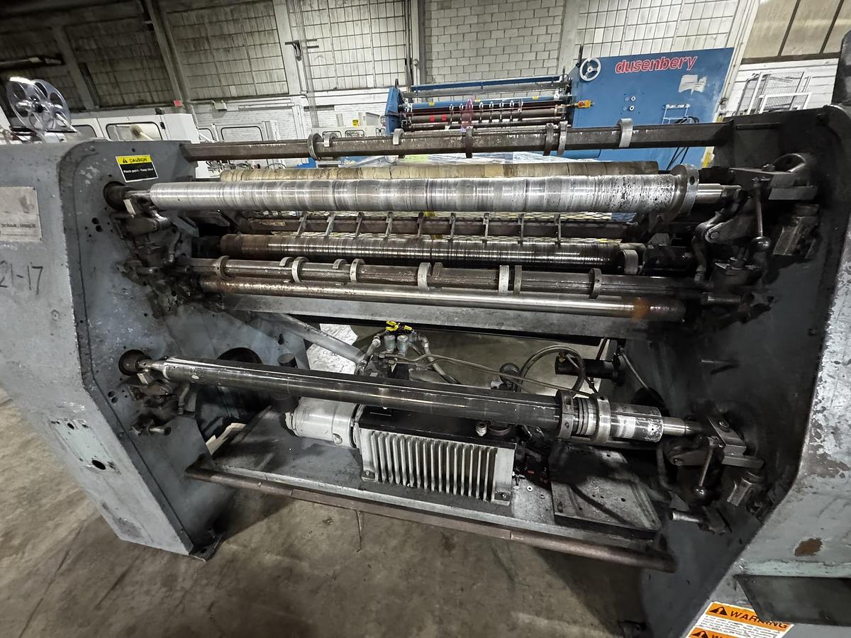 Used 45" DUSENBERY MODEL 635 BL DUPLEX SLITTER REWINDER 18" REWIND DIAMETER