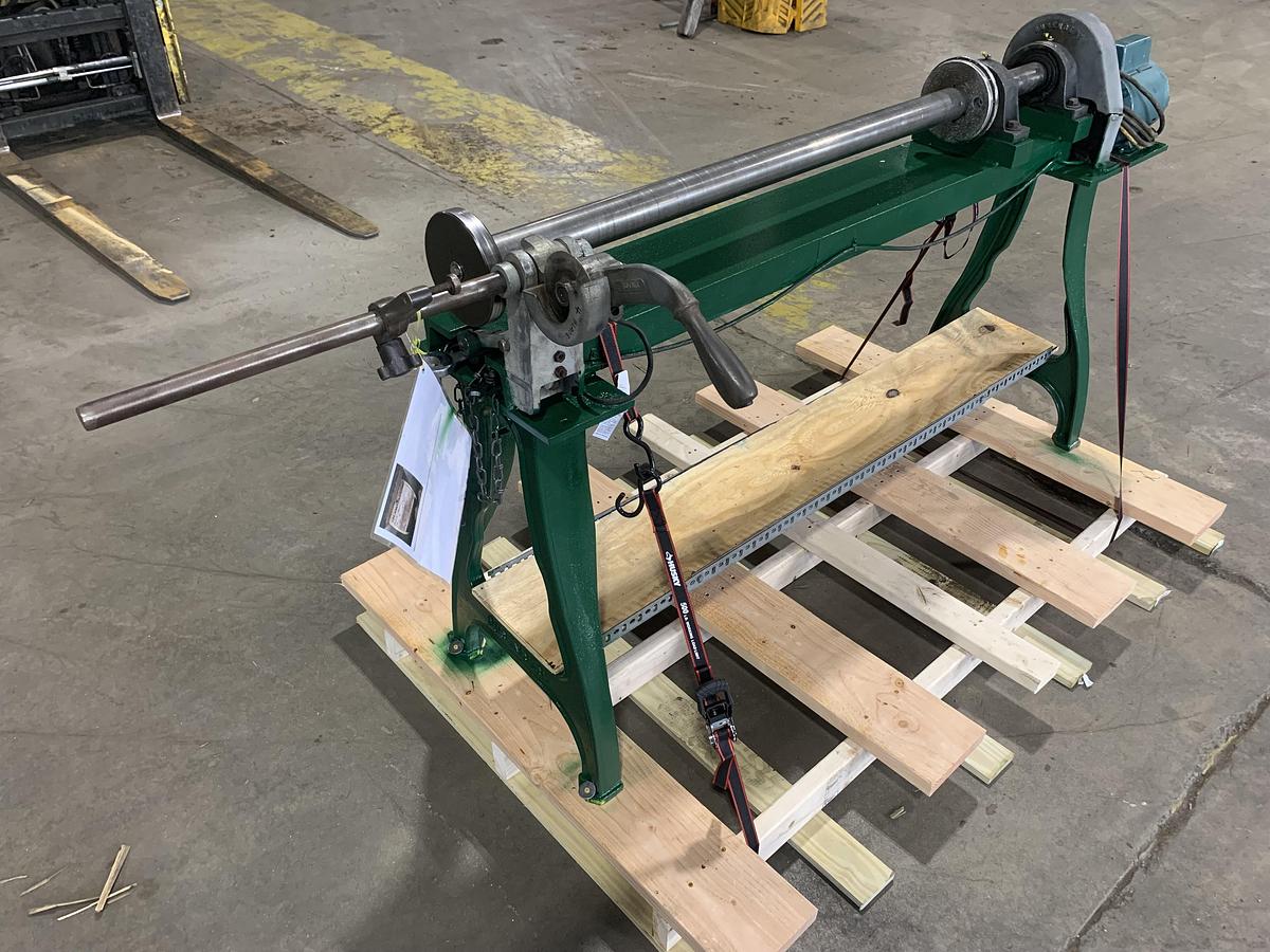 Used DUSENBERY 60" MANUAL CORE CUTTER 3" & 6" CORES