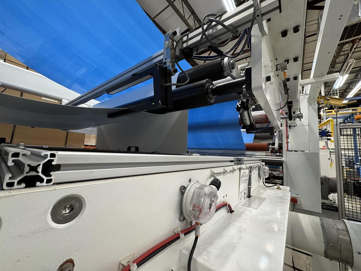 Used 72" WIDE CATBRIDGE LAMINATION LINE & TURRET REWINDER - MFG 2023