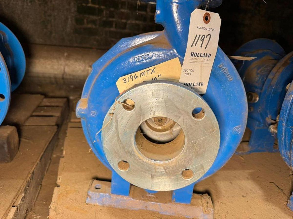 Used GOULDS PUMP MODE 3196 MTX 2X3-10 316 STAINLESS STEEL