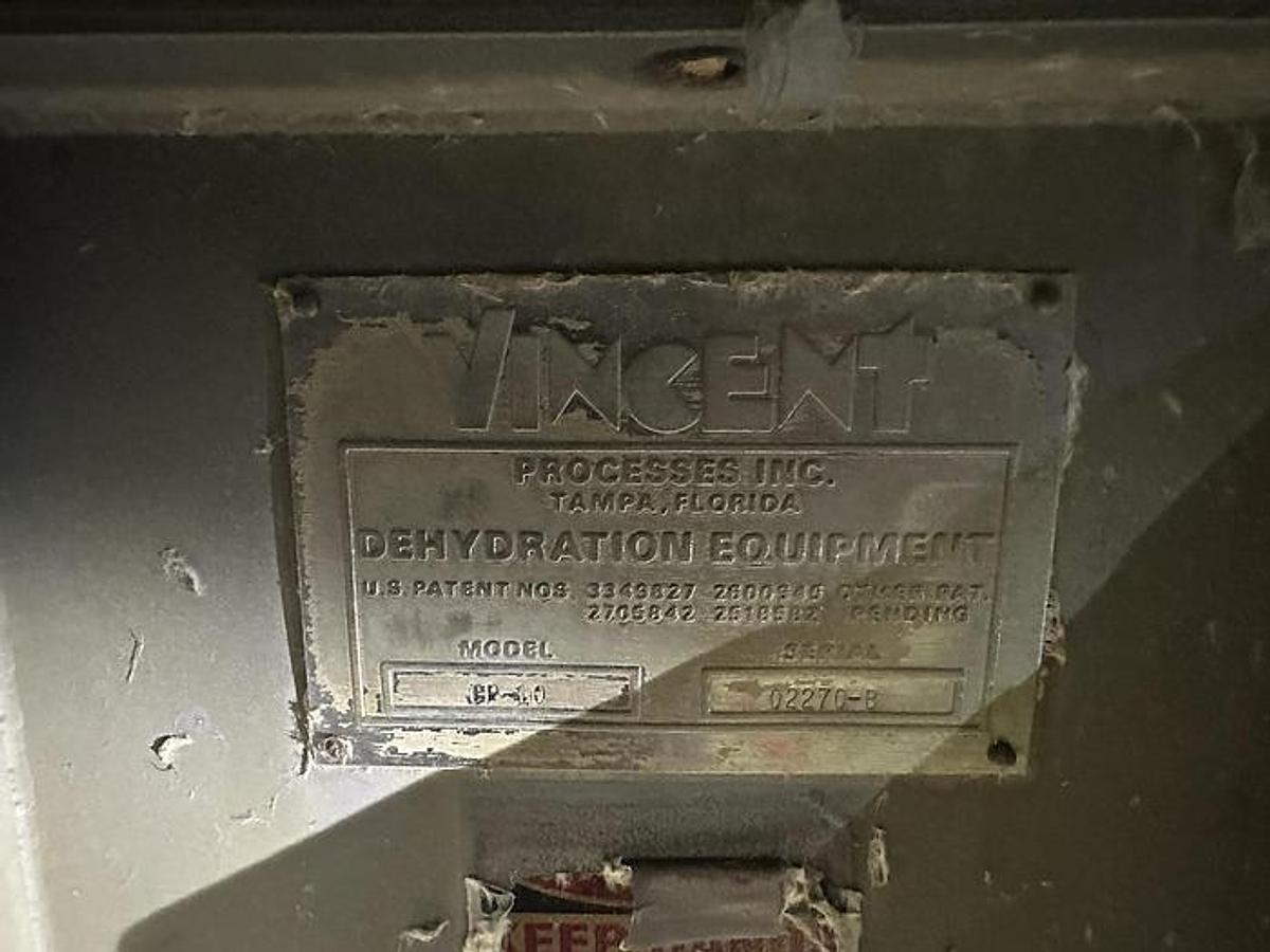 Used VINCENT MODEL CP-10 SCREW PRESS S/S
