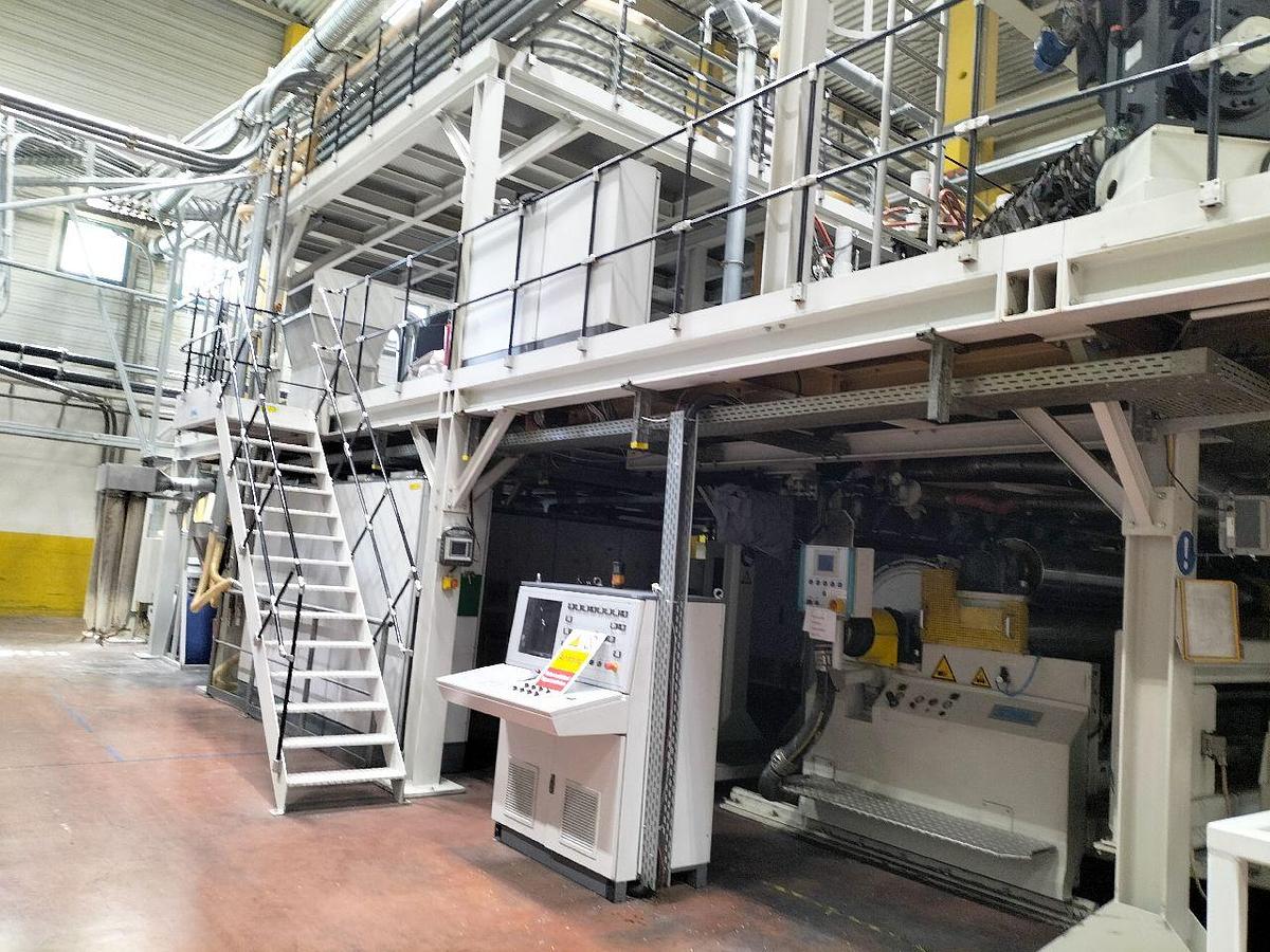 Used 98"(2500mm) WIDE 7 LAYER SML MODEL CAST COEX 7 CAST FILM EXTRUSION LINE